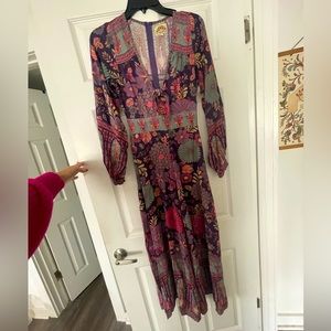 Purple boho jumpsuit. Size 6 in Australian sizing, about 2/4 in US